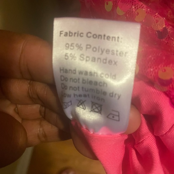 AKIRA Label Maximum Sequin Mini Dress Pink (Size Large) - Picture 6 of 12